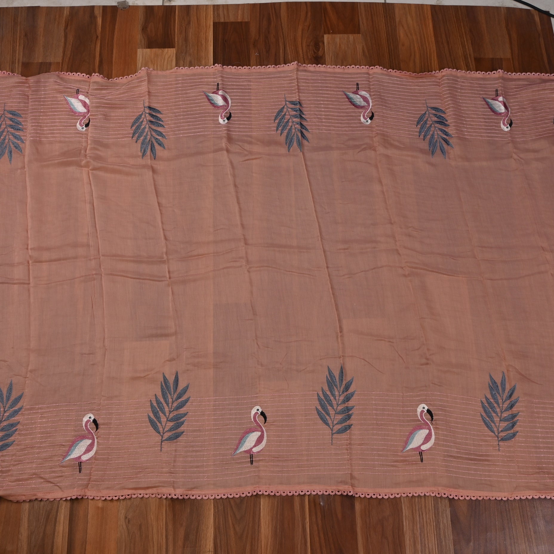 Mul Cotton Pink Unstitched Suit