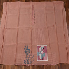 Mul Cotton Pink Unstitched Suit