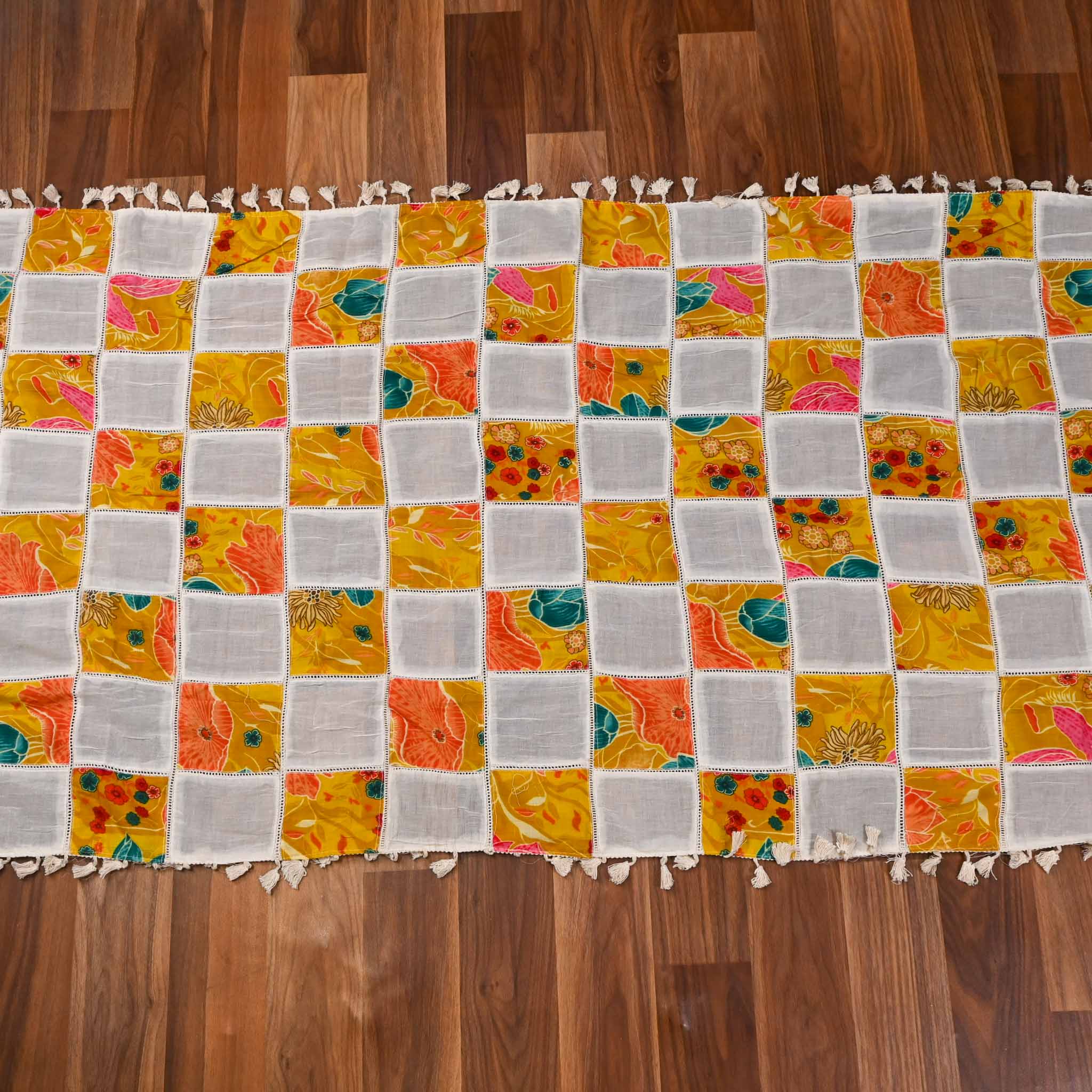 Cotton Yellow Mustard Unstitched suit