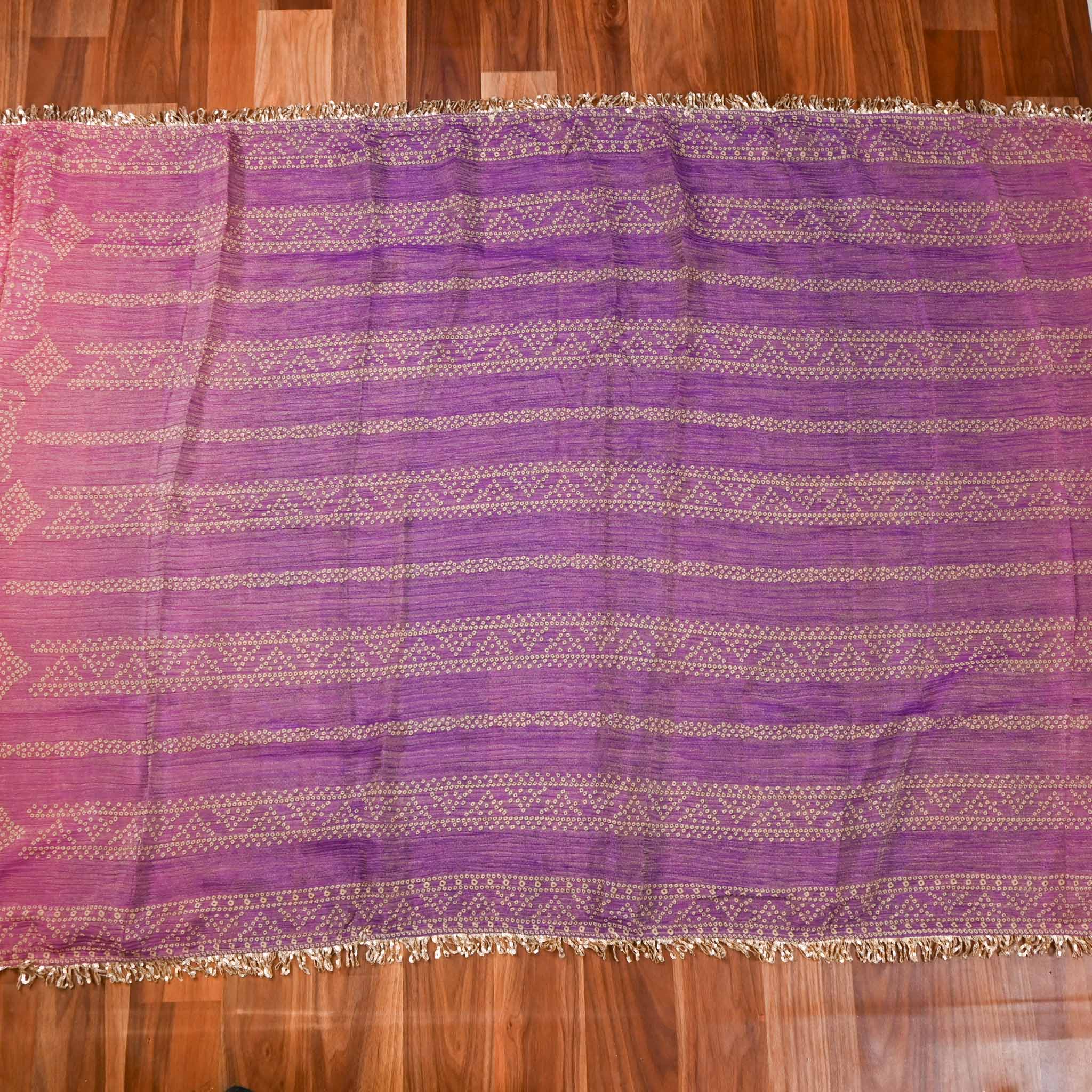 Crush Shimmer Purple Unstitched Suit
