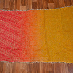 Crush Shimmer Orange Unstitched Suit