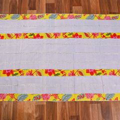 Cotton Yellow Unstitched Suit