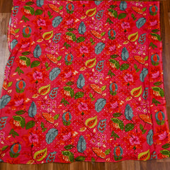 Cotton Pink Unstitched Suit