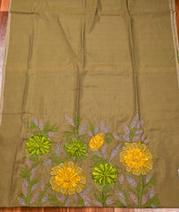 Mul Cotton Green Unstitched Suit