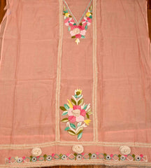 Mul Cotton Pink Unstitched Suit