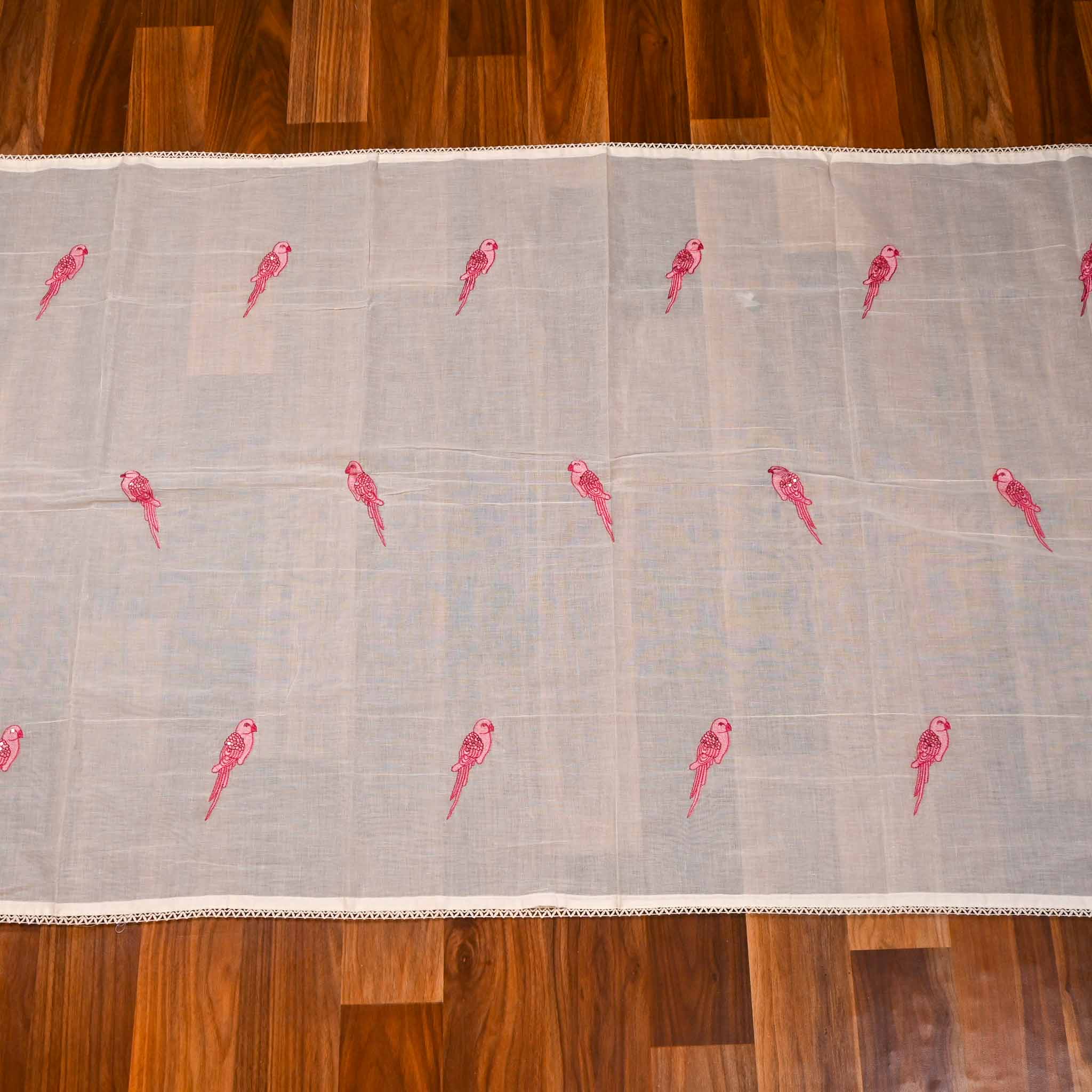 Cotton Pink Unstitched Suit