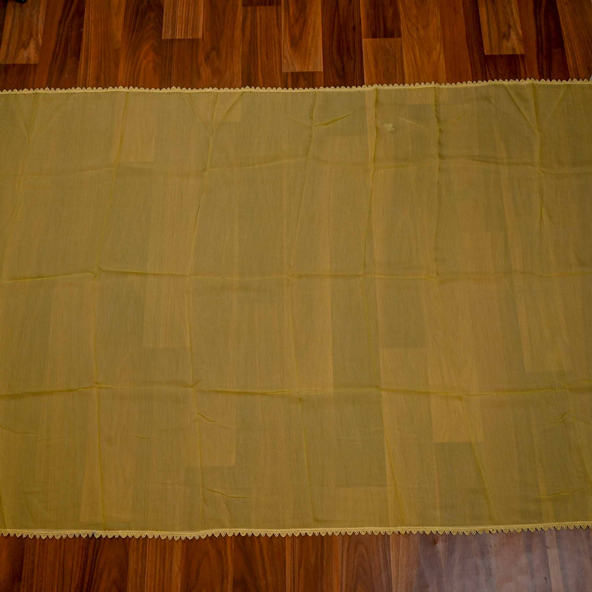 Cotton Yellow Unstitched Suit