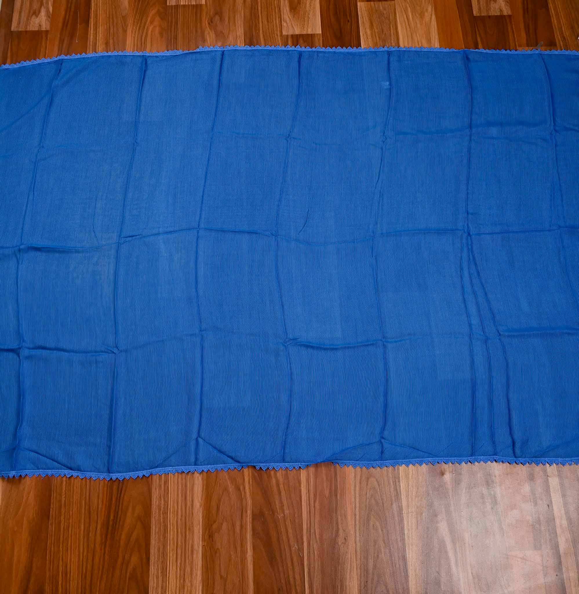 Cotton Blue Unstitched Suit