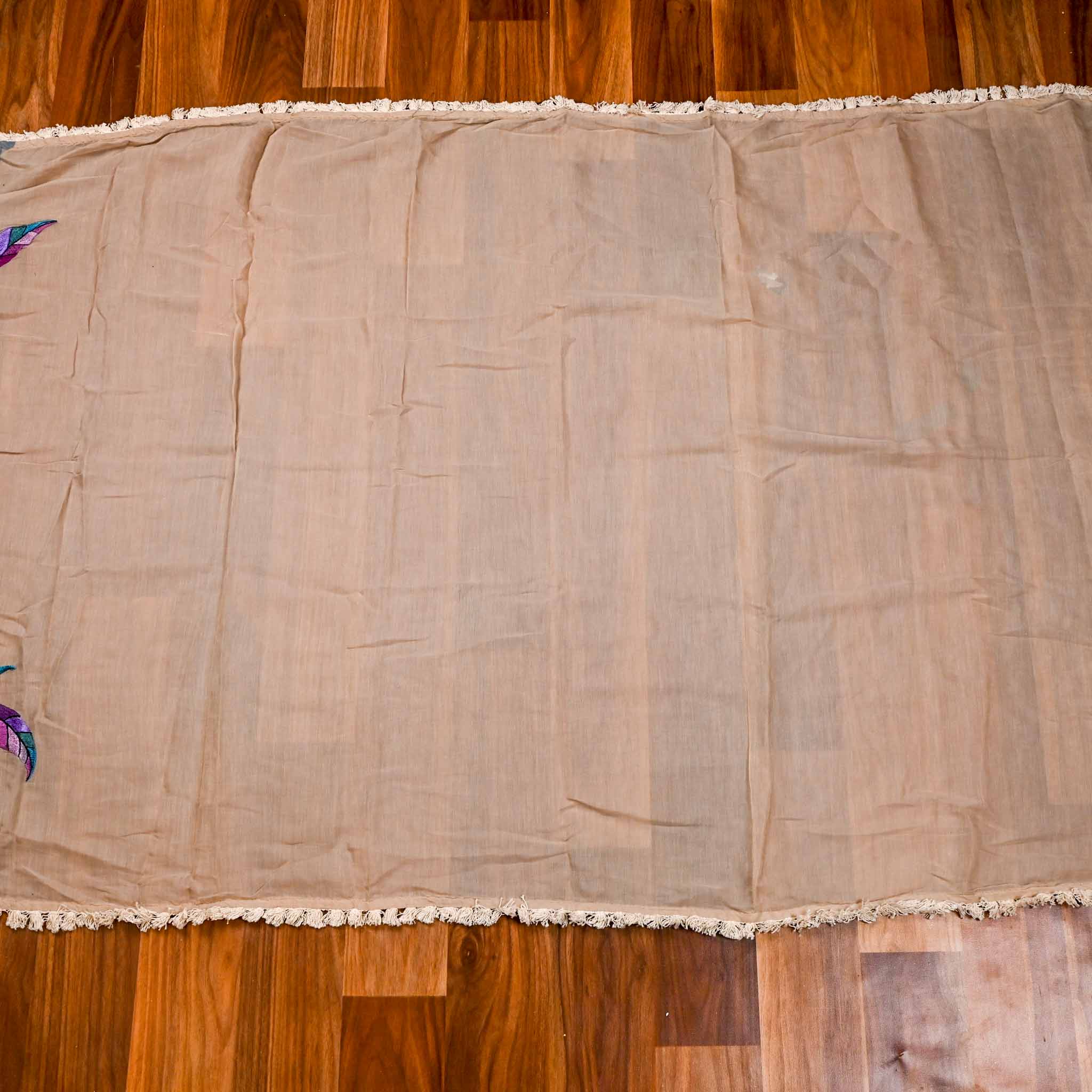 Jute Cotton Skin Unstitched Suit