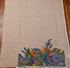 Jute Cotton Skin Unstitched Suit