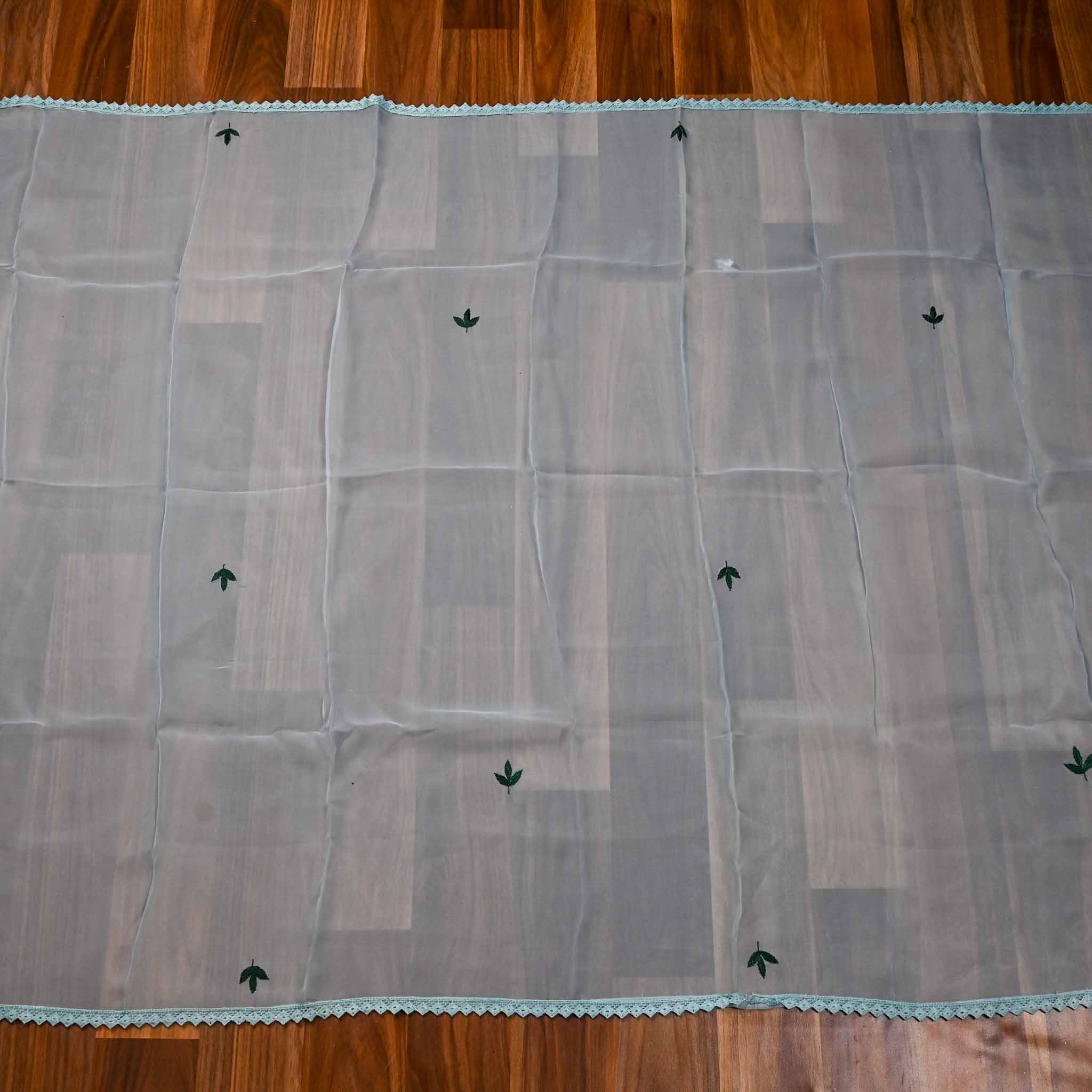 Organza Sky Blue Unstitched Suit