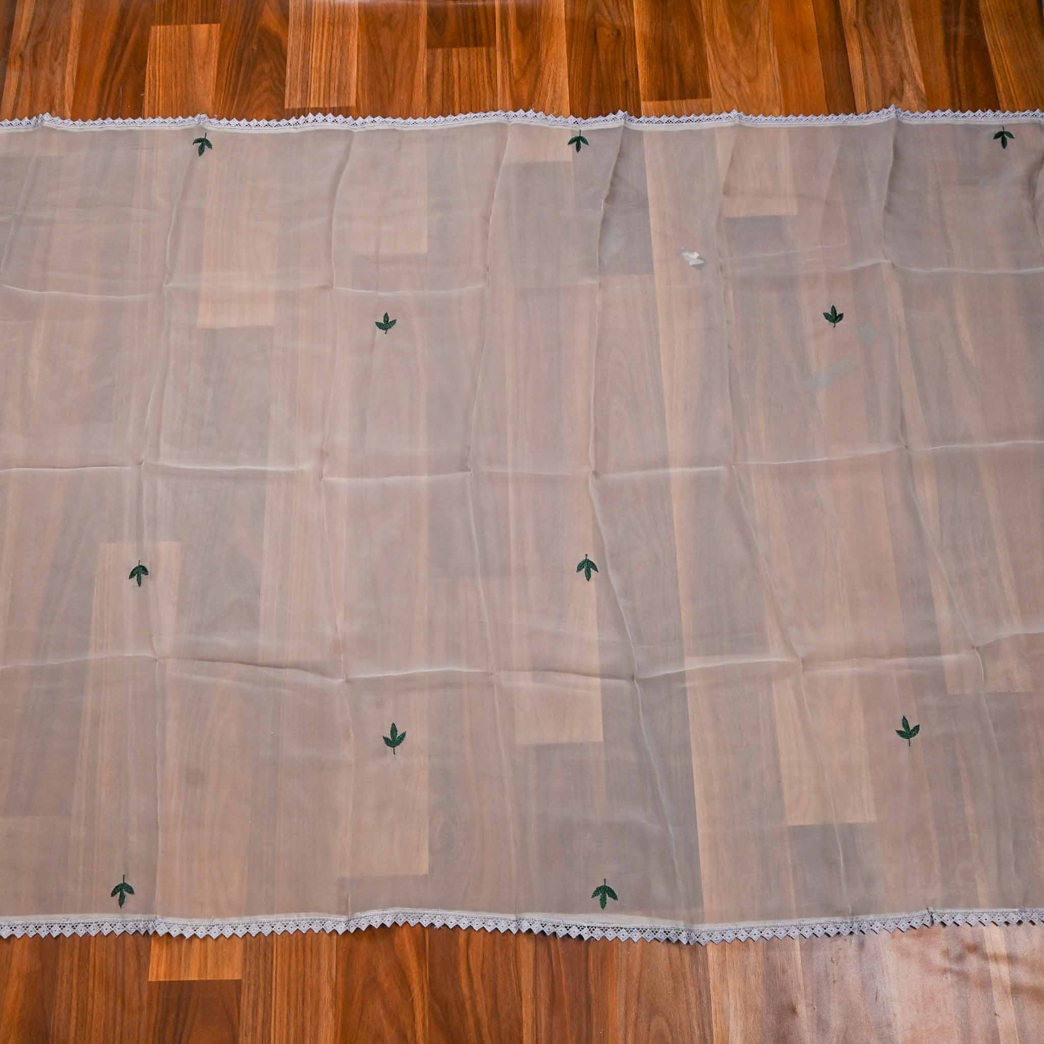 Organza Grey Unstitched Suit