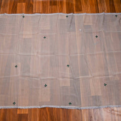 Organza Grey Unstitched Suit