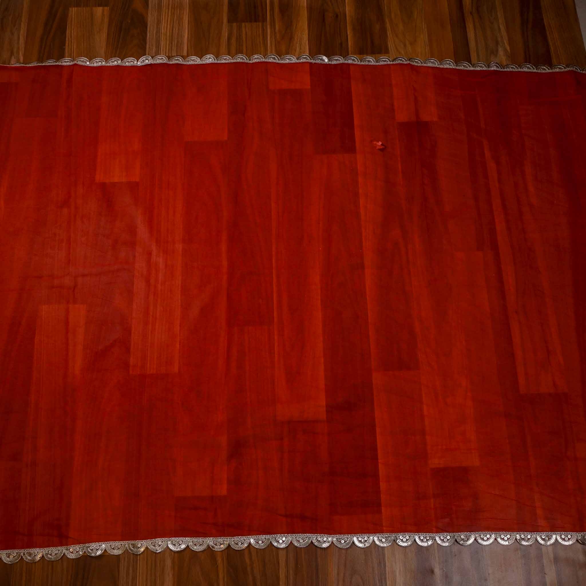 Crepe Red Unstitched Suit