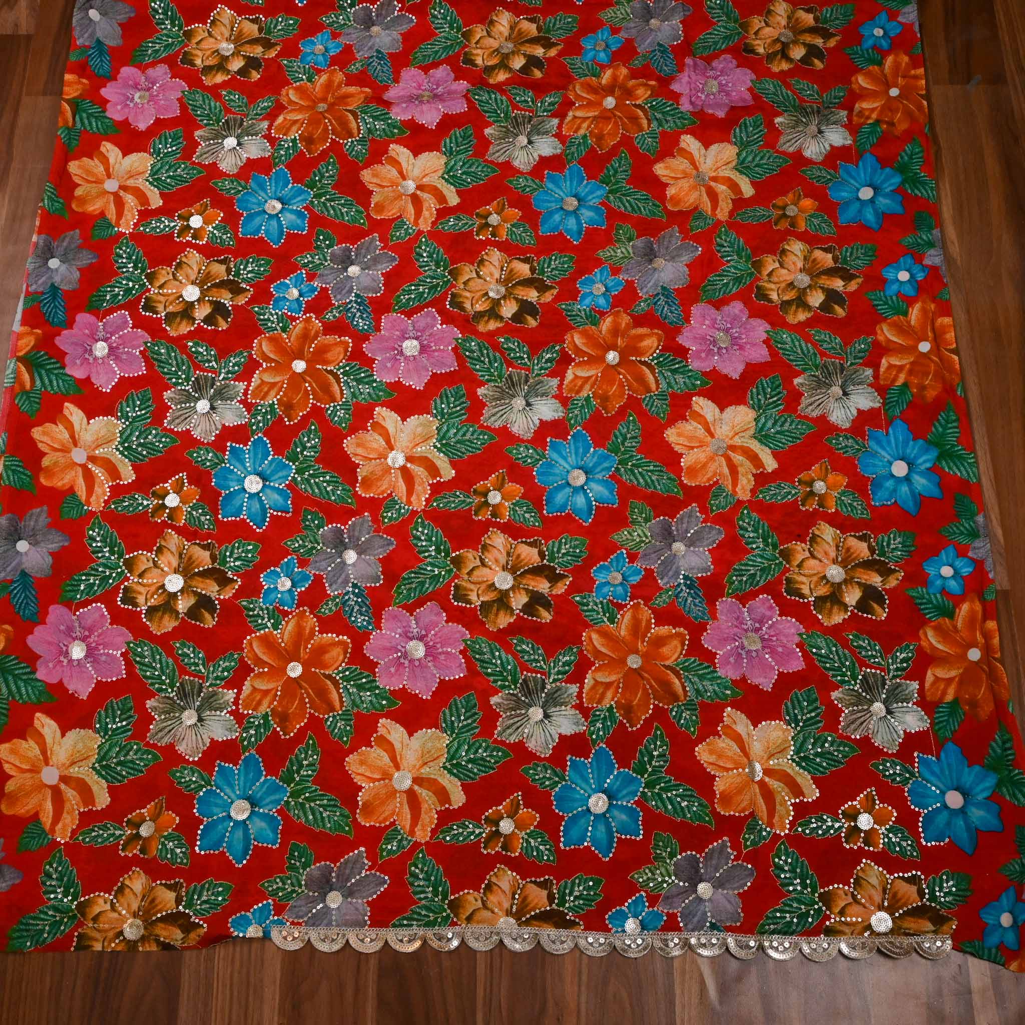 Crepe Red Unstitched Suit