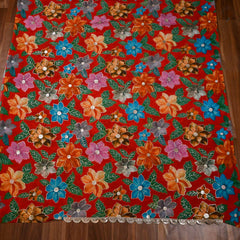 Crepe Red Unstitched Suit