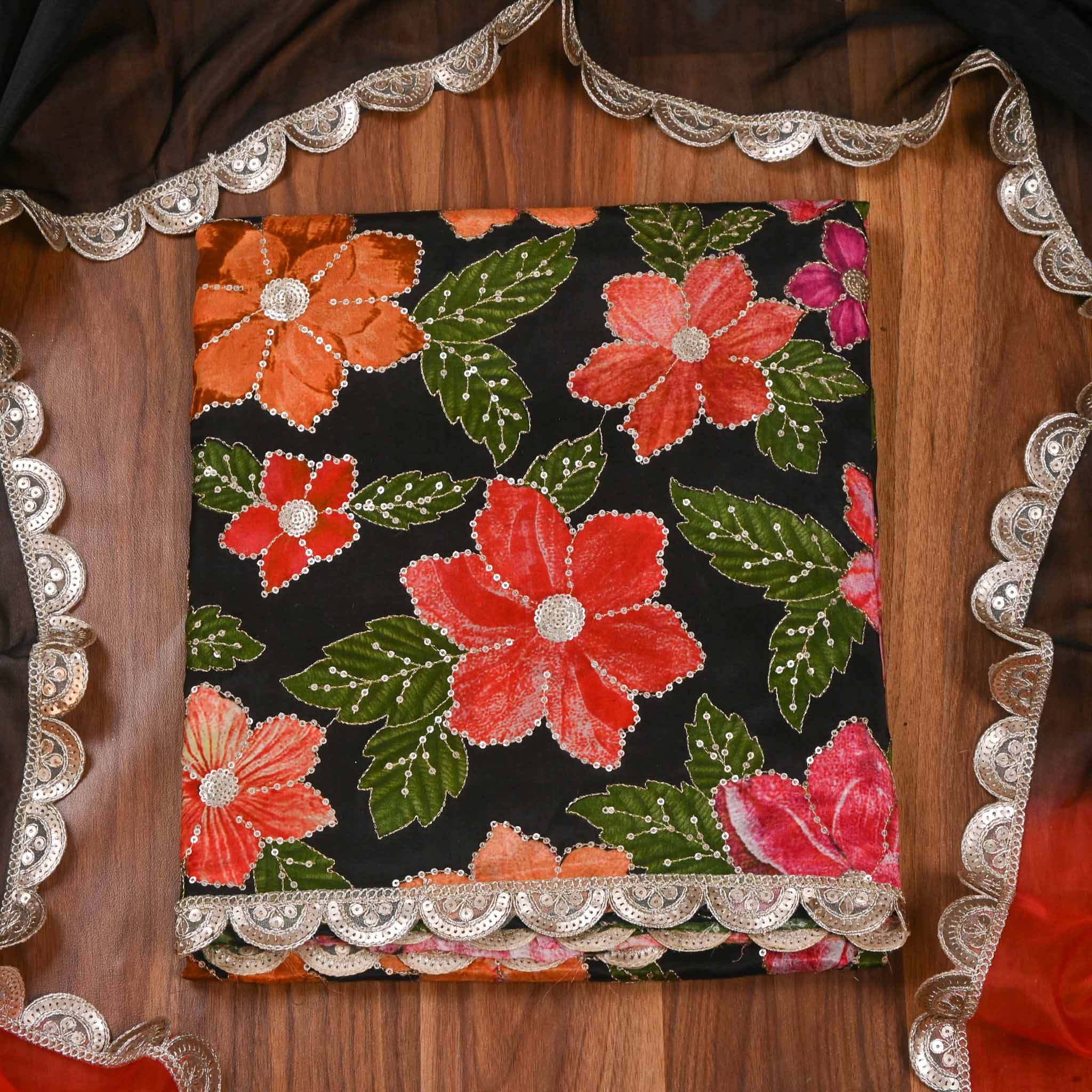 Crepe Black Unstitched Suit