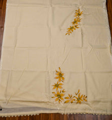 Cotton yellow Unstitched Suit
