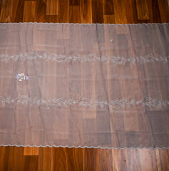 Organza Grey Unstitched Suit
