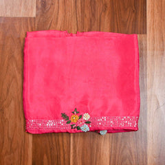 Organza Pink Unstitched Suit