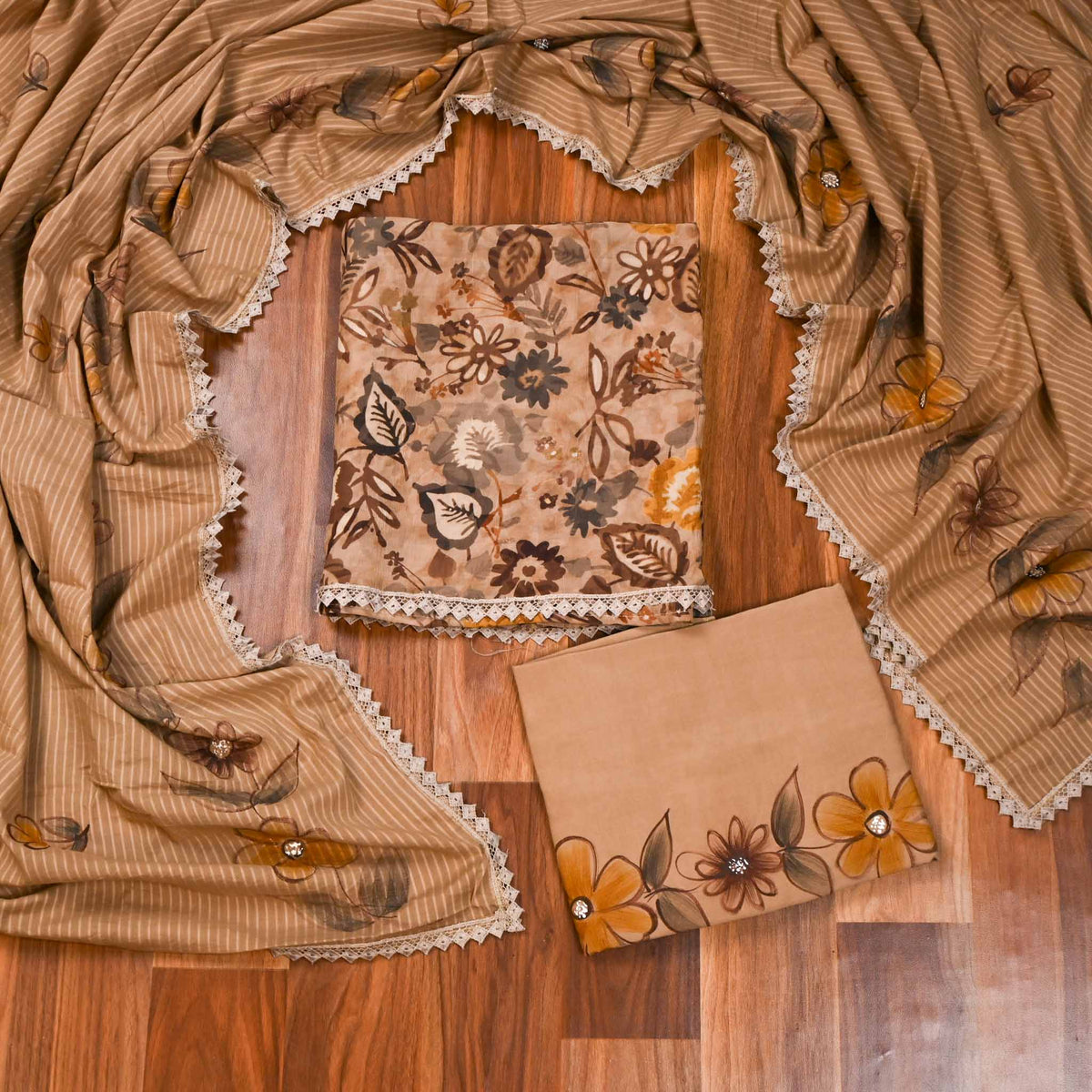 Cotton skin Unstitched suit