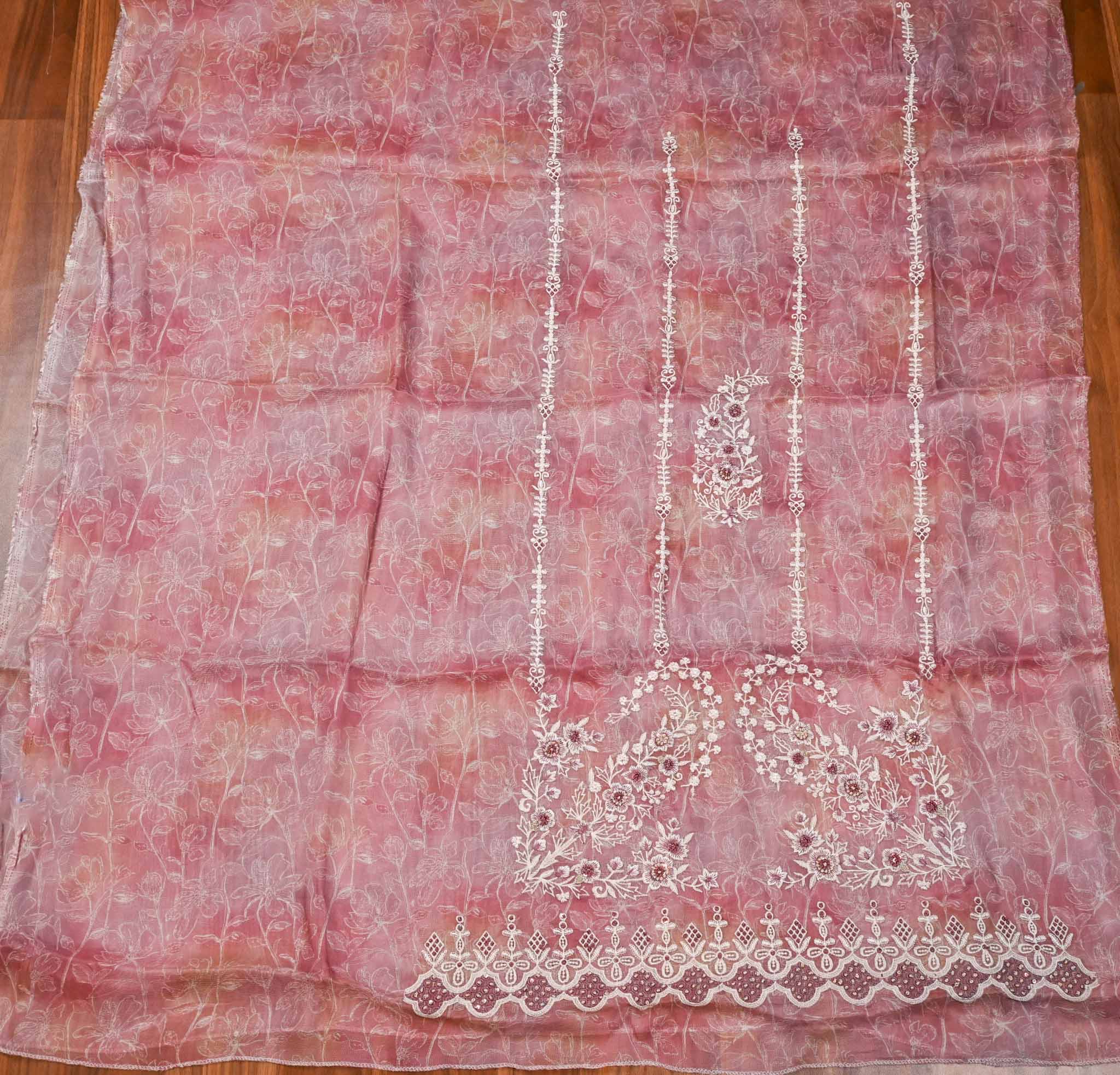 Burberry Baby Pink Unstitched Suit