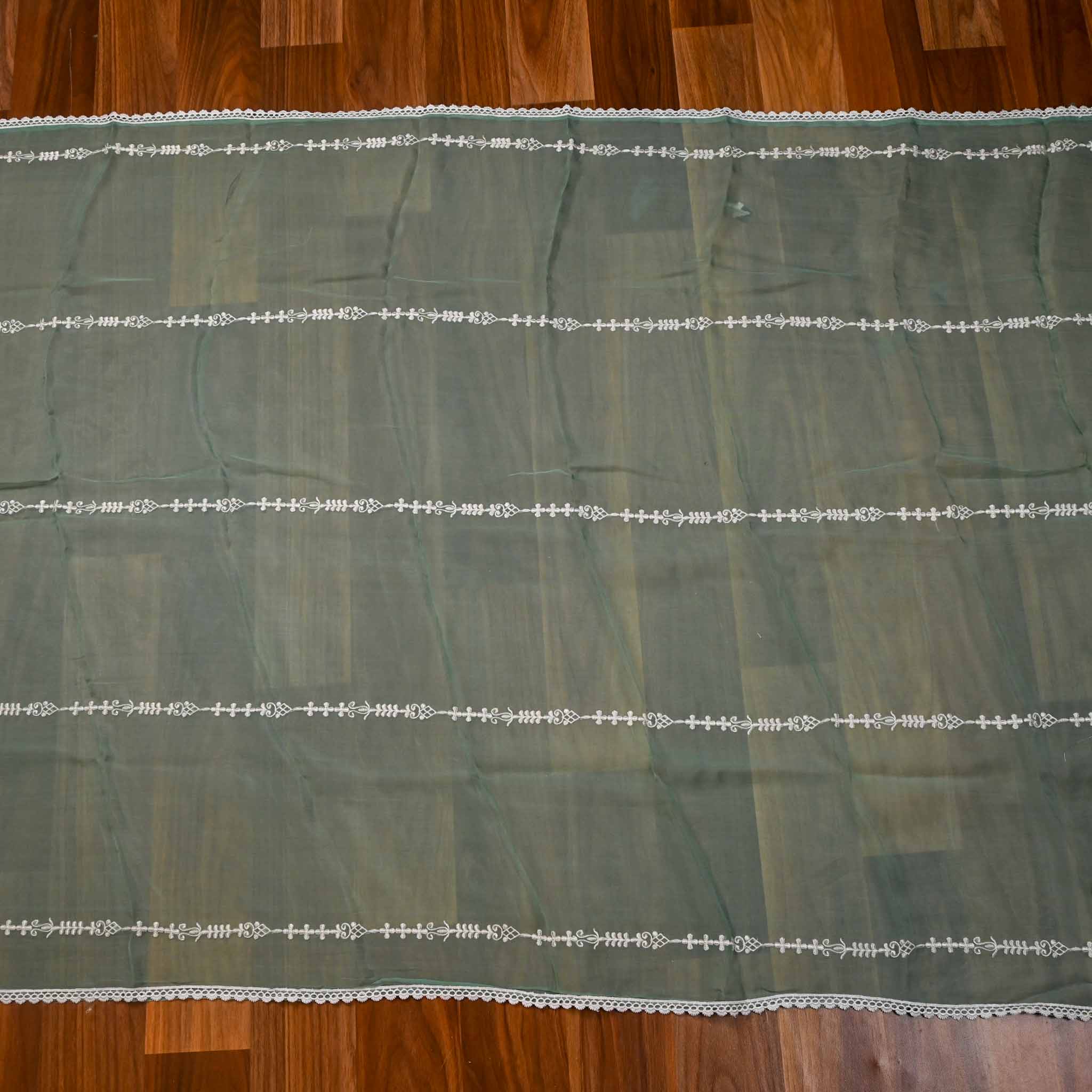 Burberry Sea Green Unstitched Suit