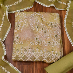 Burberry Mehandi Unstitched Suit