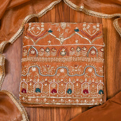 Shimmer Brown Unstitched Suit