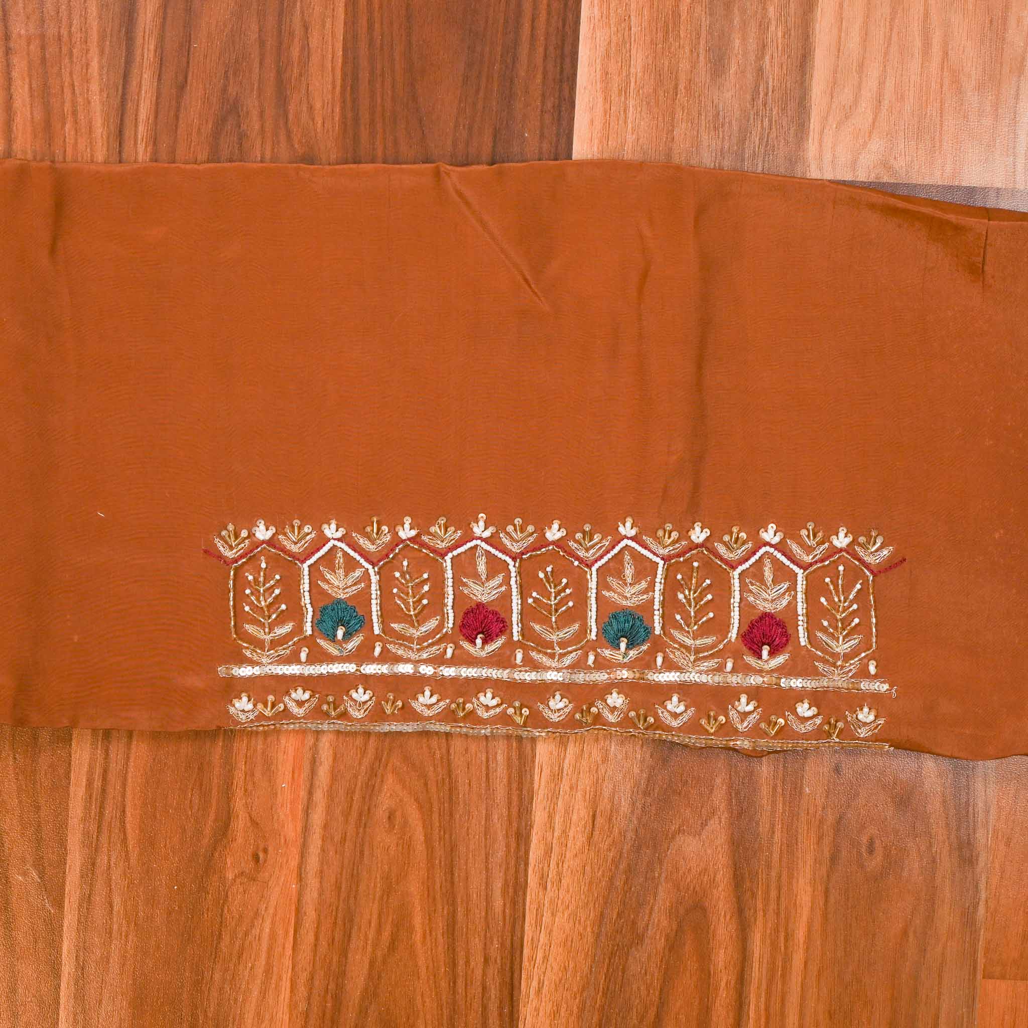 Shimmer Brown Unstitched Suit