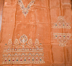 Shimmer Brown Unstitched Suit
