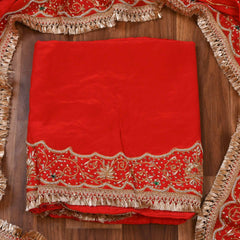 Crepe Red Unstitched Suit