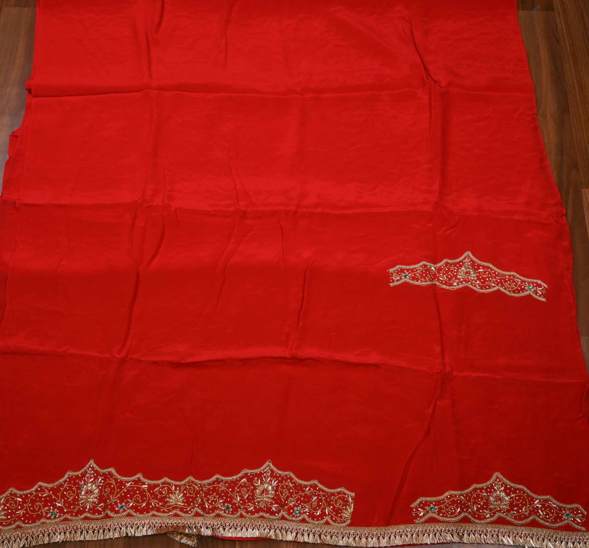 Crepe Red Unstitched Suit