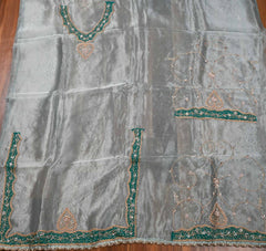 Glass Shimmer Sky Blue Unstitched Suit