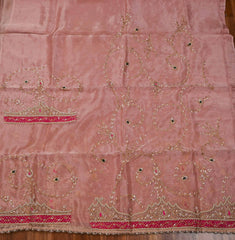 Glass Shimmer Peach Unstitched Suit