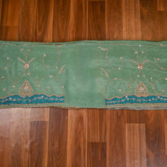 Glass Shimmer Green Unstitched Suit