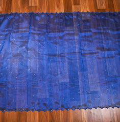 Glass Shimmer Blue Unstitched Suit