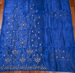 Glass Shimmer Blue Unstitched Suit