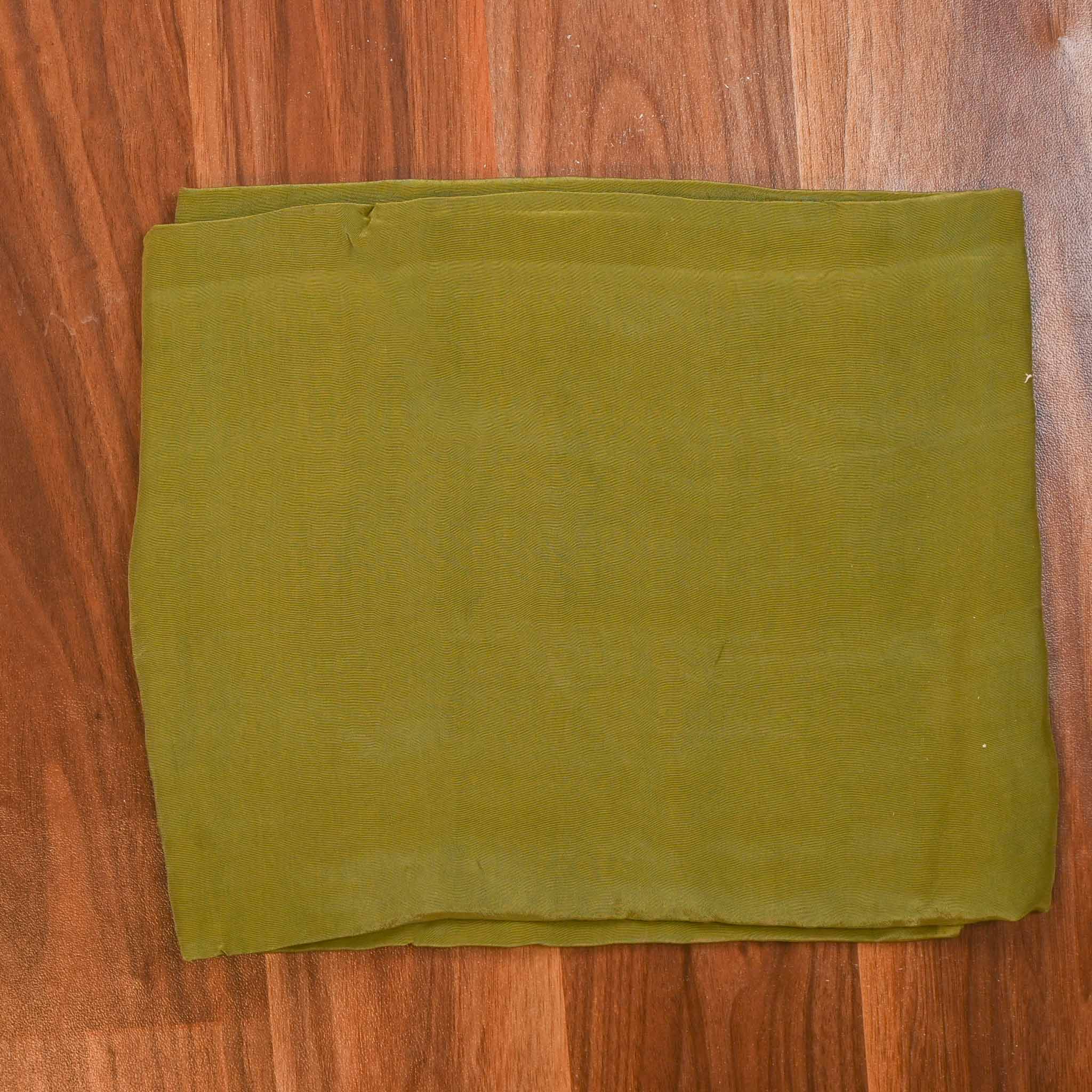 Crush Shimmer Green Unstitched Suit