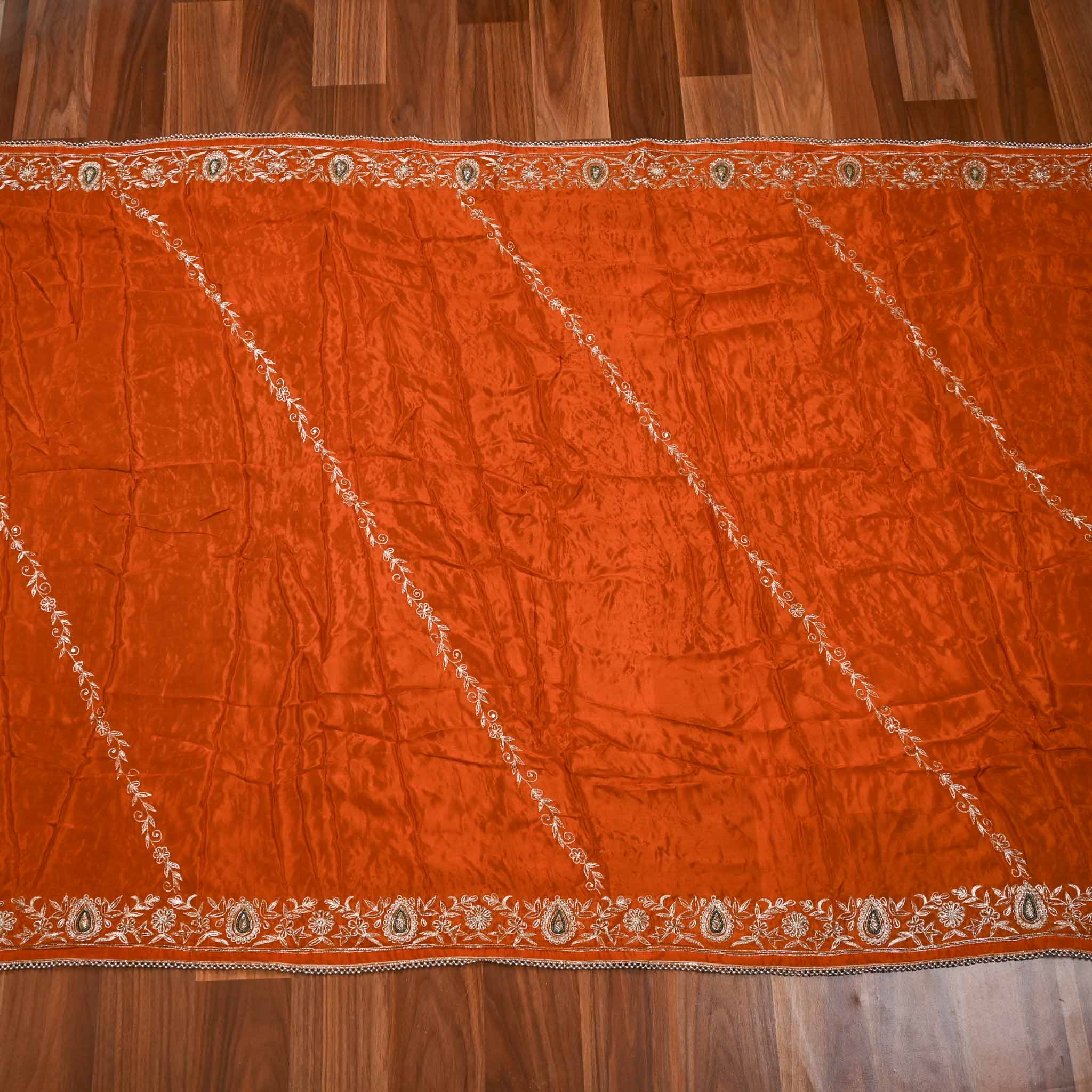 Crepe Rust Unstitched Suit