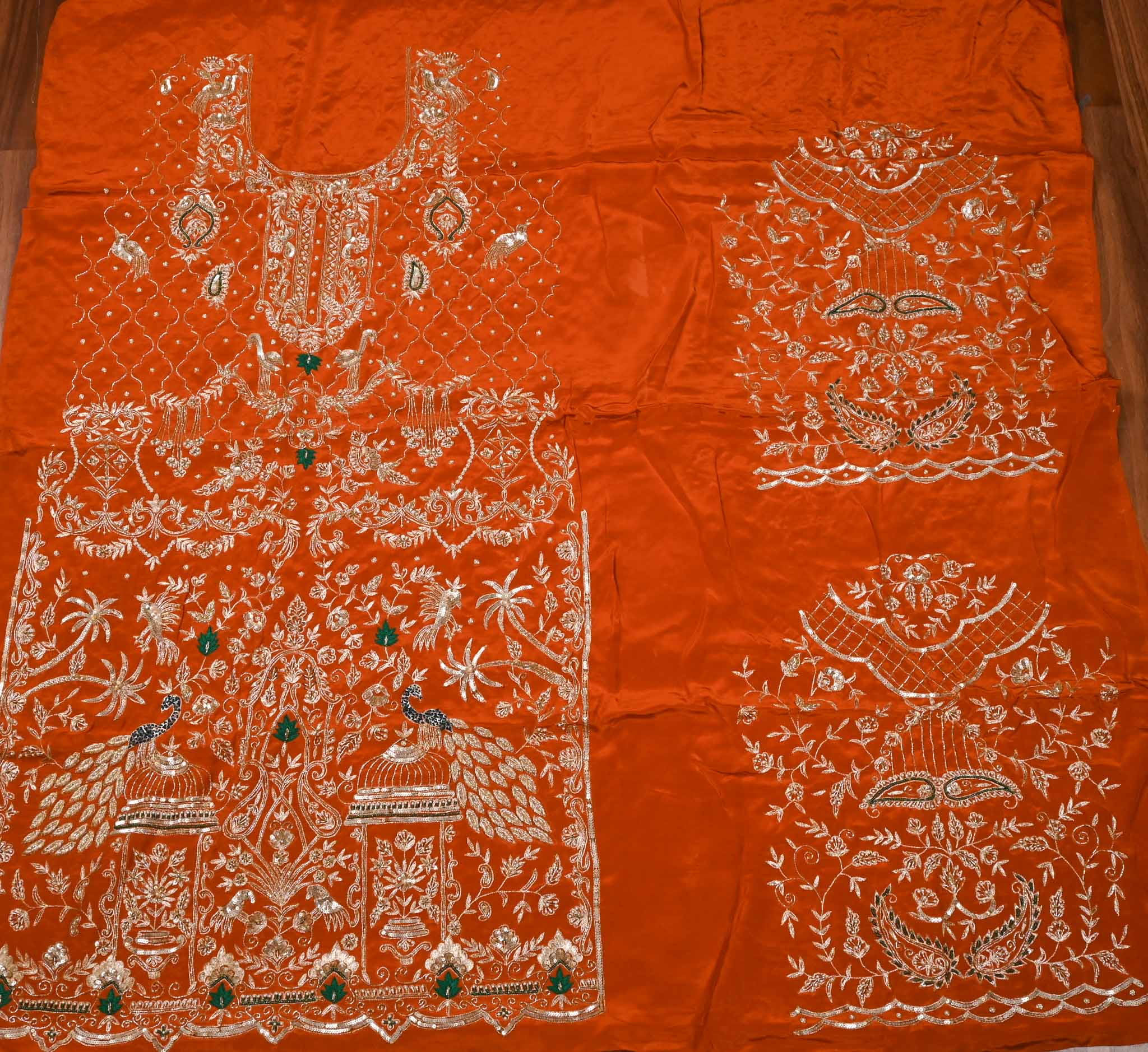 Crepe Rust Unstitched Suit