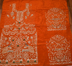 Crepe Rust Unstitched Suit
